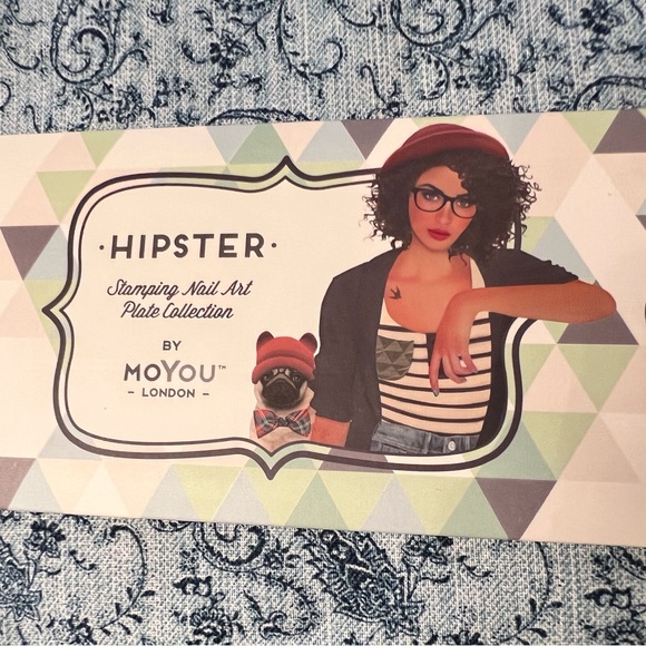 MoYou London nail art stamping plate Hipster 16 NWOT - Picture 6 of 6